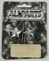 Grover Allparts Star Strap Button System Pair Silver Chrome AP 6678-010 - £12.54 GBP