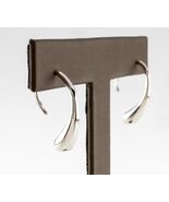 Tiffany &amp; Co. Sterling Silver Teardrop Hoop Earrings Retail - $1,049.53