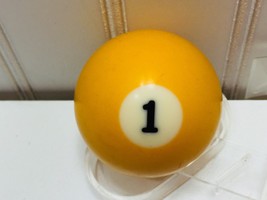 Vintage Billiard Ball Yellow Solid 1 2 1/4&quot; 22693 - $14.84