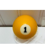 Vintage Billiard Ball Yellow Solid 1 2 1/4&quot; 22693 - £11.89 GBP