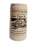 Cincinnati Reds 1975 National League Champions Ceramic Mug Stein Vtg HTF... - £27.14 GBP
