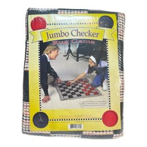 Checkers Jumbo floor Game rug 28&quot; x 28&quot; large pieces lightweight - £19.58 GBP