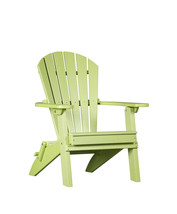 Kids Folding Adirondack Chair - Child Sized Outdoor Furniture Lime Green - £241.10 GBP