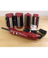 REVO Styler Rotating Hot Air Brush with 4 Attachments Red HB2-100 - $81.22 CAD