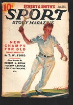 Sport Story 10/1/1937-Tennis cover art by Joseph Farrelly-Boxing-baseball-gol... - $101.85