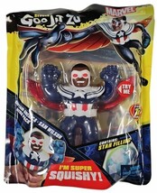 Heroes of Goo Jit Zu Marvel Hero Pack. Captain America Sam Wilson 4.5&quot; Tall NEW - £11.83 GBP