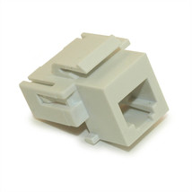 Keystone Jack Insert/Punch-Down: Phone (Rj-11) For 1 Or 2 Lines - White - $10.99