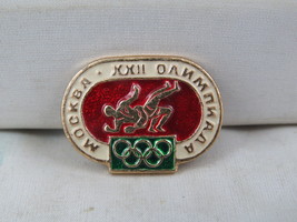 1980 Moscow Summer Olympics Pin - Wrestling Event - Stamped Pin - $275.55 MXN