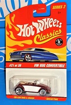 Hot Wheels 2006 Classics Series 2 #21 VW Bug Convertible Spectraflame Red - £6.21 GBP