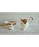 VINTAGE ROYAL ALBERT SUGAR AND CREAMER AMERICAN BEAUTY COLLECTION BONE C... - $19.99