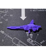 Transformers G1 Octane 3D Printed Replacement Gun Made Of Purple ABS - $146.08 MXN