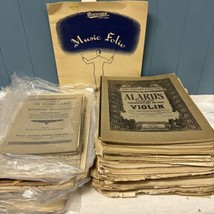 Lot Of 75+ Vintage Antique Sheet Music &amp; Books Violin Piano 1900’s Ephemera Box - £77.89 GBP