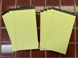 8 Pack Yellow Legal Pads 5x8 Small Note Pads 240 Sheets Perforated Yello... - $17.82
