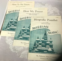 (3) Vintage Russian Sheet Music James Allan Dash &quot;Hospodie Pomilui&quot; - $9.89