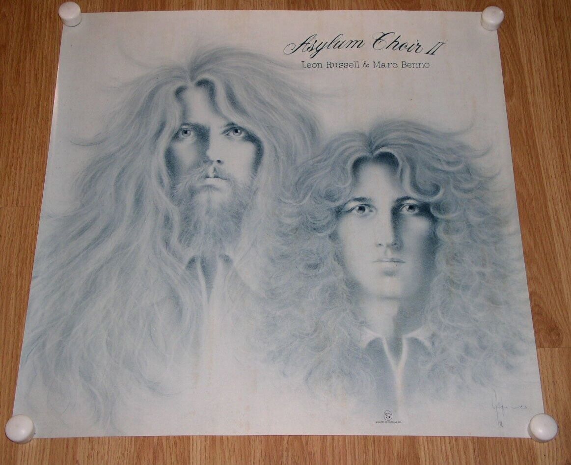 Leon Russell Marc Benno Poster Vintage Asylum Choir II 1971* - $164.99