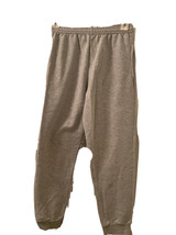 Hanes Boys Large 10/12 Gray Joggers Pants Elastic Waist W Pockets - $25.78