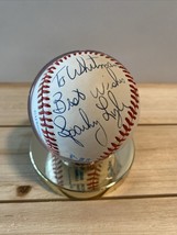 Ny Yankees Sparky Lyle Omlb Ball Autographed Signed A.L Rawlings BASEBALL-1977 - $32.48