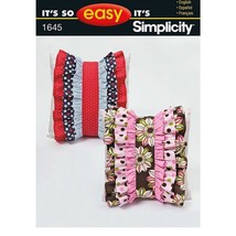 Simplicity Sewing Pattern 1645 Pillow Detachable Ruffle - $7.64