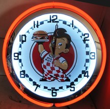 Bob's Big Boy Double Neon Clock 19" - €213,91 EUR Bob's Big Boy Double Neon Clock 19" - €213,91 EUR