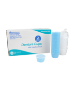 Dynarex 4222 Denture Cup with Lid, Translucent - Case of 250 Count - €51,02 EUR
