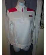 Vineyard Vines Sweatshirt 1/4 Zip Pullover Martha&#39;s White Pink Size XS W... - €31,56 EUR