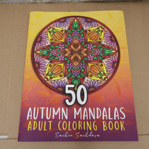 Autumn Mandalas Adult Coloring Book 50 Pages Relaxing Therapeutic Calming - £7.99 GBP