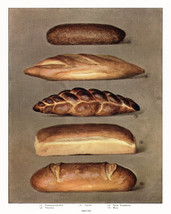 11711.Decor Poster.Room wall.Home vintage art design.Kitchen art.Bread loaf.Chef - £13.65 GBP+