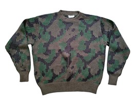 1980s Vintage Camo Sweater Duck Camo Rib Knit Real Tree Moss Sz XL  - $58.94 CAD