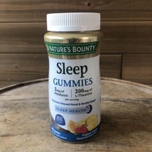 Nature&#39;s Bounty Sleep Aid Gummies Melatonin 3mg L-Theanine 200 mg 60 Ct ... - $28.01
