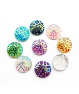 10pcs/lot Resin Colorful Bubble Fashion Snap Buttons Fit 18mm/20mm DIY Women Sna - $10.81