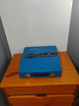 Vintage Royal Century Portable 2-Tone Blue Typewriter Tested Need Cleaning - $49.49