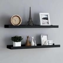  Frame Ledge Shelf Set of 2 Black MDF 31.5 in Wall mounting - $1,732.58 MXN