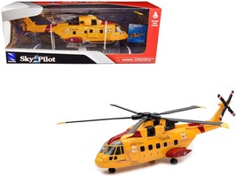 AgustaWestland AW101 (EH101) Helicopter Yellow &quot;Canada Forces Search &amp; R... - $1,346.97 MXN