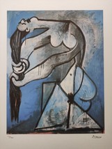 Pablo Picasso Signed - Nude Wringing Her Hair, 1952 - Certificate SPADEM Paris - £101.47 GBP