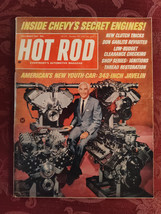 Rare HOT ROD Magazine December 1967 343 Inch Javelin Chevy Secret Engine - $21.60