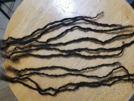 100% Human Hair dreadLocks 50 handmade 4&quot; tiny color 1b 1/6&quot; two strand twist - £162.84 GBP