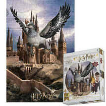 Harry Potter Flying over Hogwarts 3D Lenticular 300pc Jigsaw Puzzle Multi-Color - £19.64 GBP