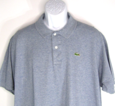 Lacoste 5191L Classic Pique Mesh Short Sleeve Polo Shirt Blue Size 8 - $21.00