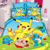 4 Piece Twin Bed in a Bag Bedding Comforter Set Pillowcases and Sheets Pokemon - £55.03 GBP+