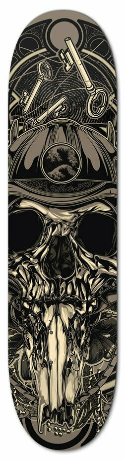 Samurai warrior skull Maplewood Professional Skateboard by  Elliz Clothing Item image 2