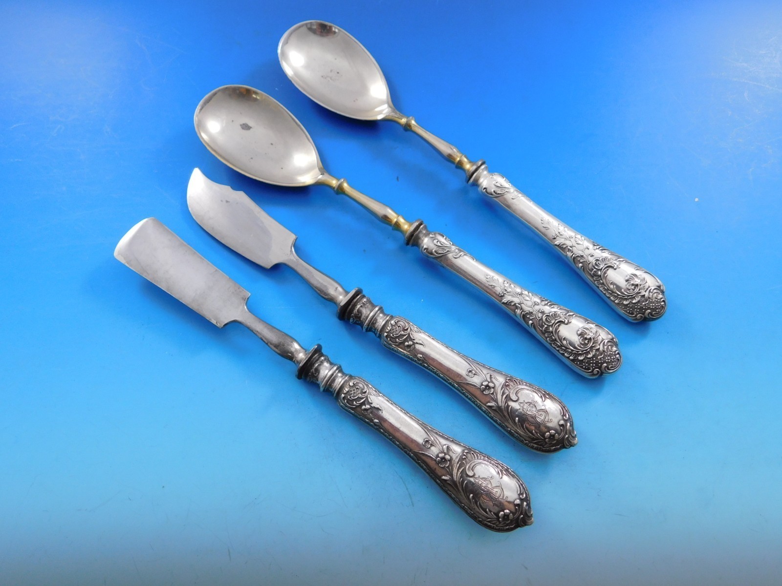 Model #150 by Bruckmann Sohn 800 Silver Flatware Set Service 175 pcs in Orig box Item image 14