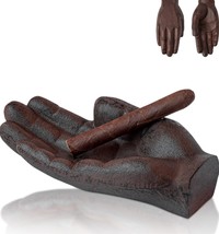 Hand Shaped Cast Iron Cigar Ashtray Paper Weight Great Gift Idea! NEW - £29.12 GBP