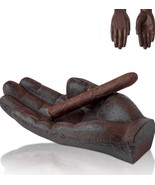 Hand Shaped Cast Iron Cigar Ashtray Paper Weight Great Gift Idea! NEW - £27.21 GBP