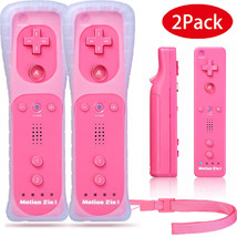 2Pcs Wii Remote Controller For Wii Wii U Gaming With Built In Motion Plus White - £42.48 GBP