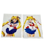 Sailor Moon Jigsaw Tray Puzzles Lot 2 Cardboard Vintage - $31.62