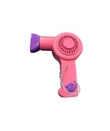 Build A Bear Hair Dryer Beauty Tool Pink Purple Play Replacement Toy BABW - £4.97 GBP