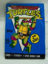Vintage 1990 Topps Teenage Mutant Ninja Turtles Unopened Wax Pack Of Cards - £11.62 GBP