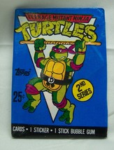 Vintage 1990 Topps Teenage Mutant Ninja Turtles Unopened Wax Pack Of Cards - £11.17 GBP