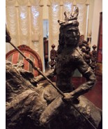 Sculpture of Indian on Horseback- Signed H. Hohmann - £156.43 GBP