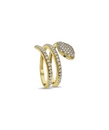 Real 10k Gold Wrap Snake Ring Women Band Size 7 - $238.59